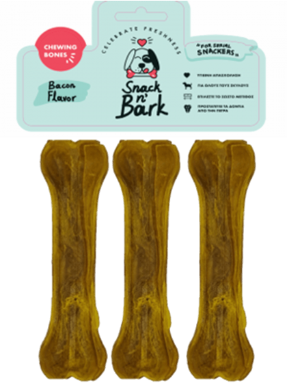 Snack n' Bark Bone pressed with flavor chicken 13cm 55gr 3 τμχ